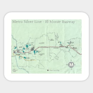 Metro Silver Line - El Monte Busway Sticker